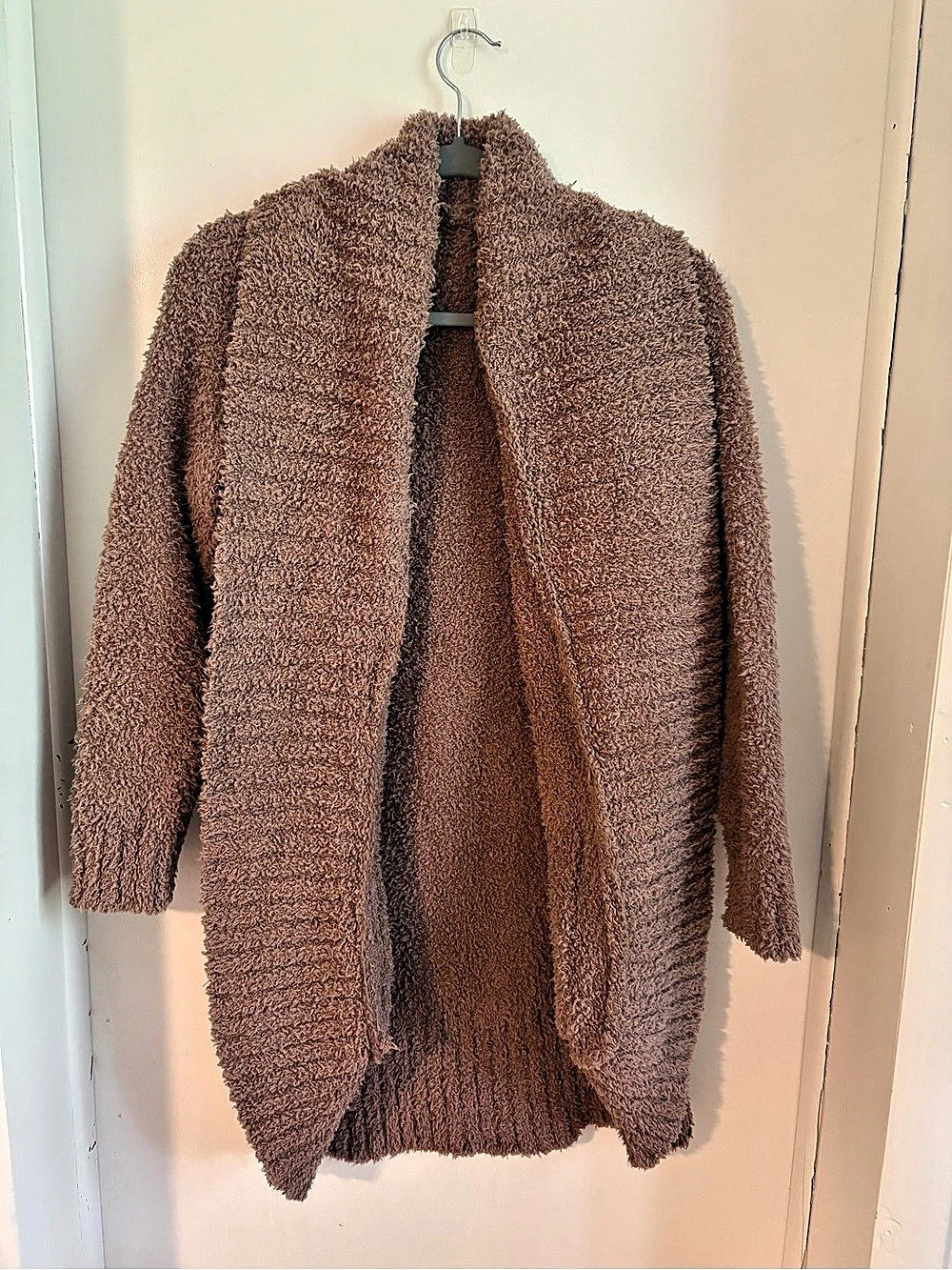 Honeydew Cozy Open-Front Cardigan in Brown Like New